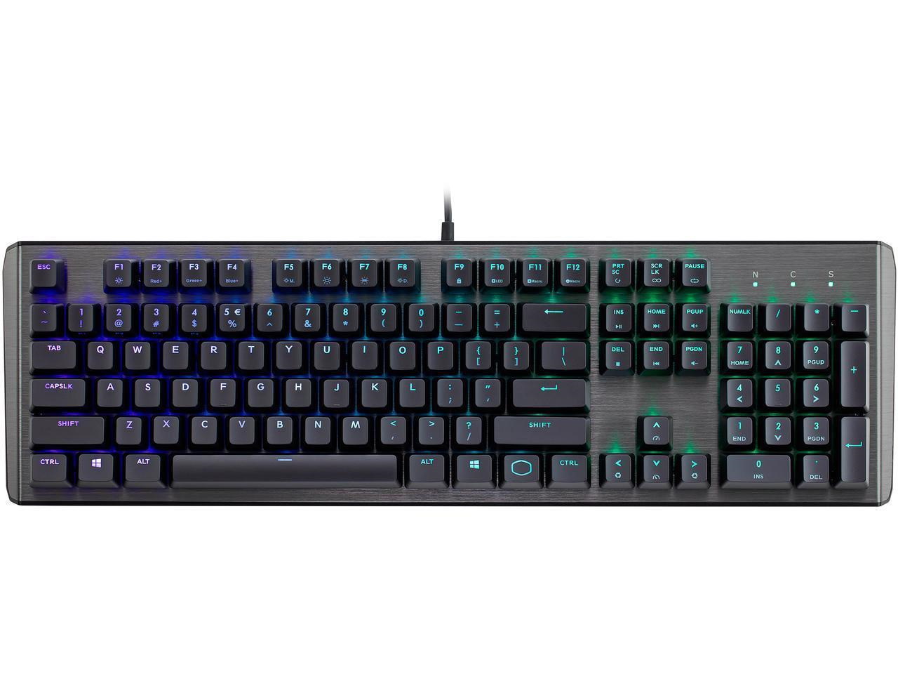 Cooler Master Ck550 Rgb Wired Gaming Keyboard Us English Layout Blue Switch