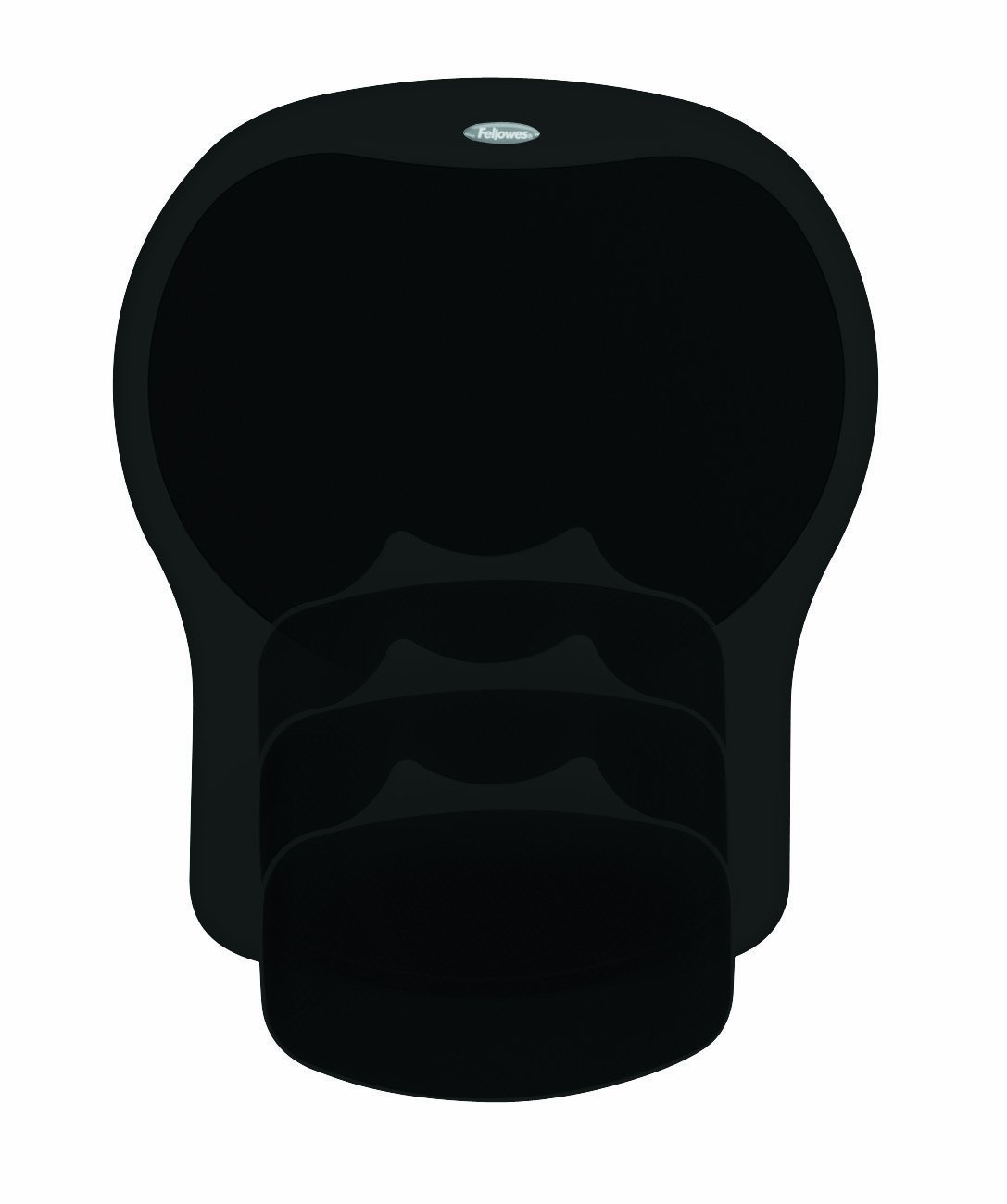 Fellowes Easy Glide Gel Mouse Pad w/Wrist Rest Black