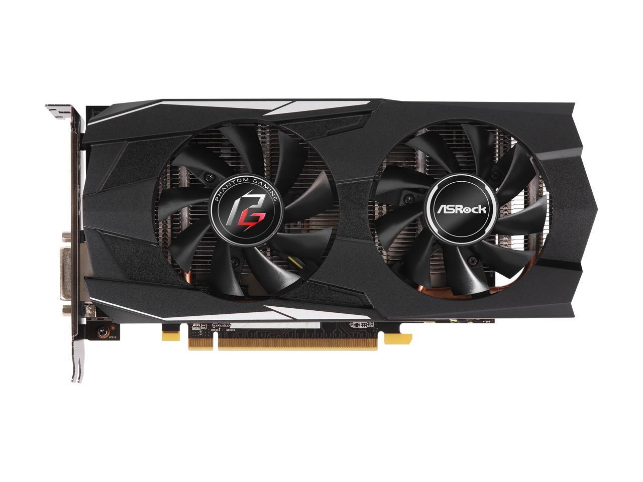 AsRock Radeon RX 570 Phantom Gaming D OC Dual Fan Graphics Card GB
