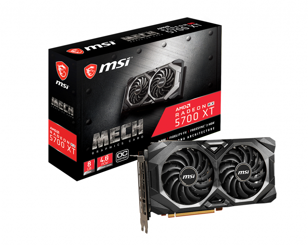 MSI Radeon RX 5700 XT Mech OC Dual Fan Graphics Card - 8 GB