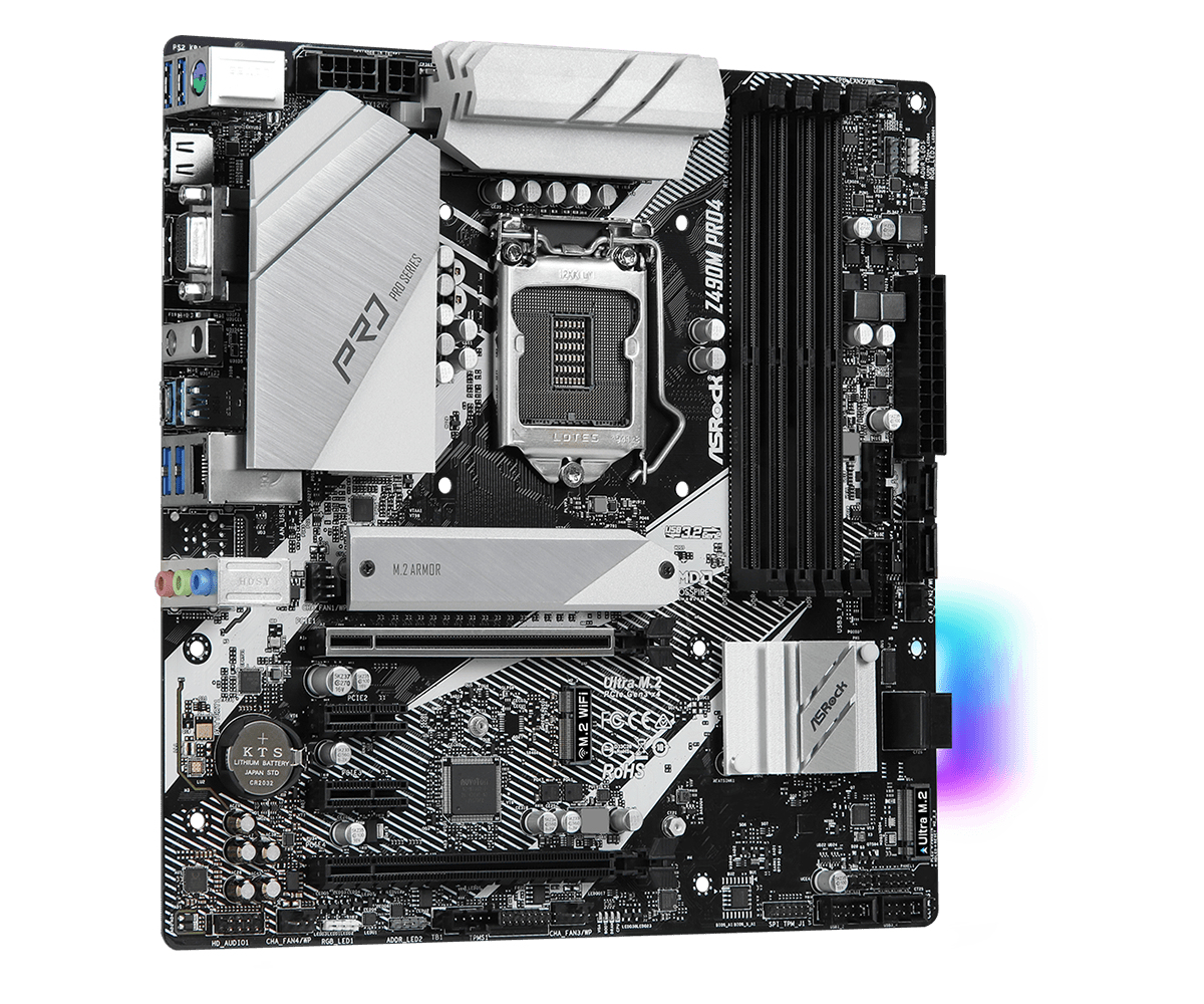 ASRock Z490M Pro4 Micro ATX DDR4-SDRAM Motherboard