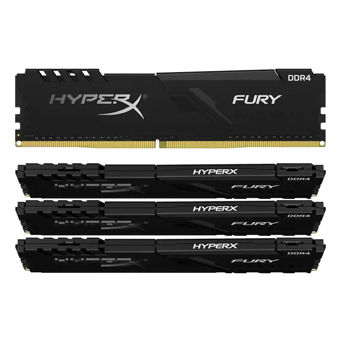 64GB Kingston HyperX Fury DDR4 3600MHz PC4-28800 CL18 Quad Channel
