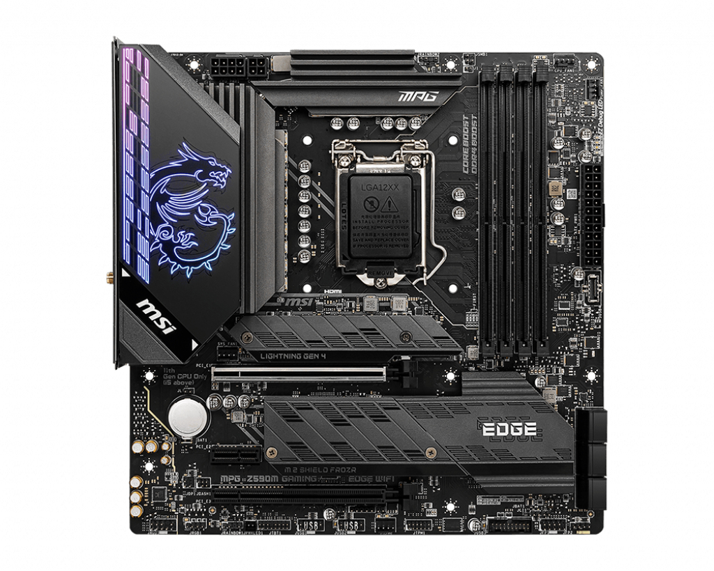 MSI MPG Z590M Gaming Edge Wifi Intel Z590 LGA 1200 Micro ATX