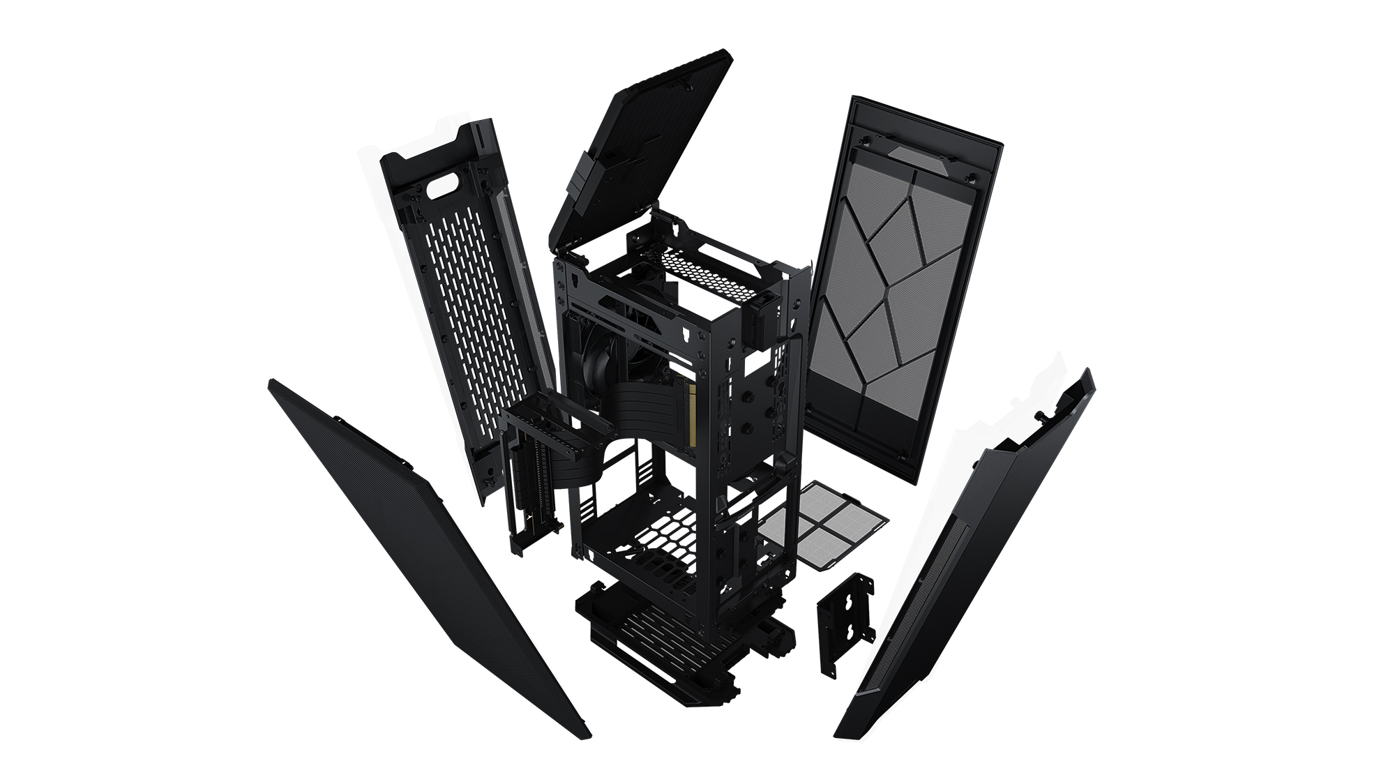 PHANTEKS Evolv Shift Air 2 Mini-ITX Mesh Panel Computer Case - Black