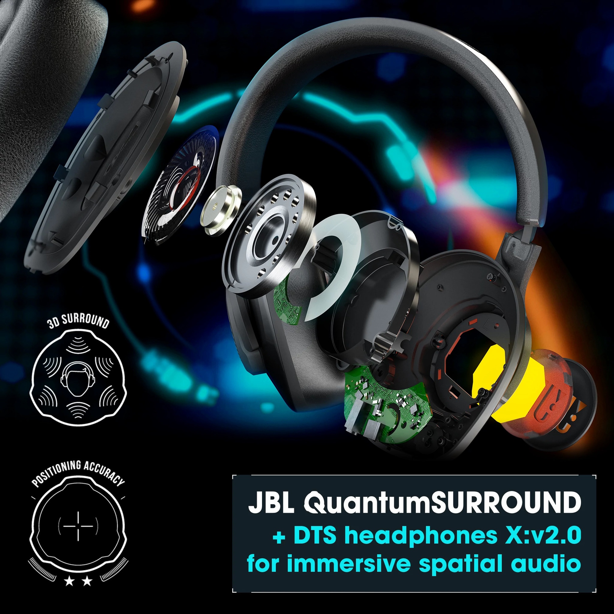 JBL Quantum 400 Gaming Headset - Black