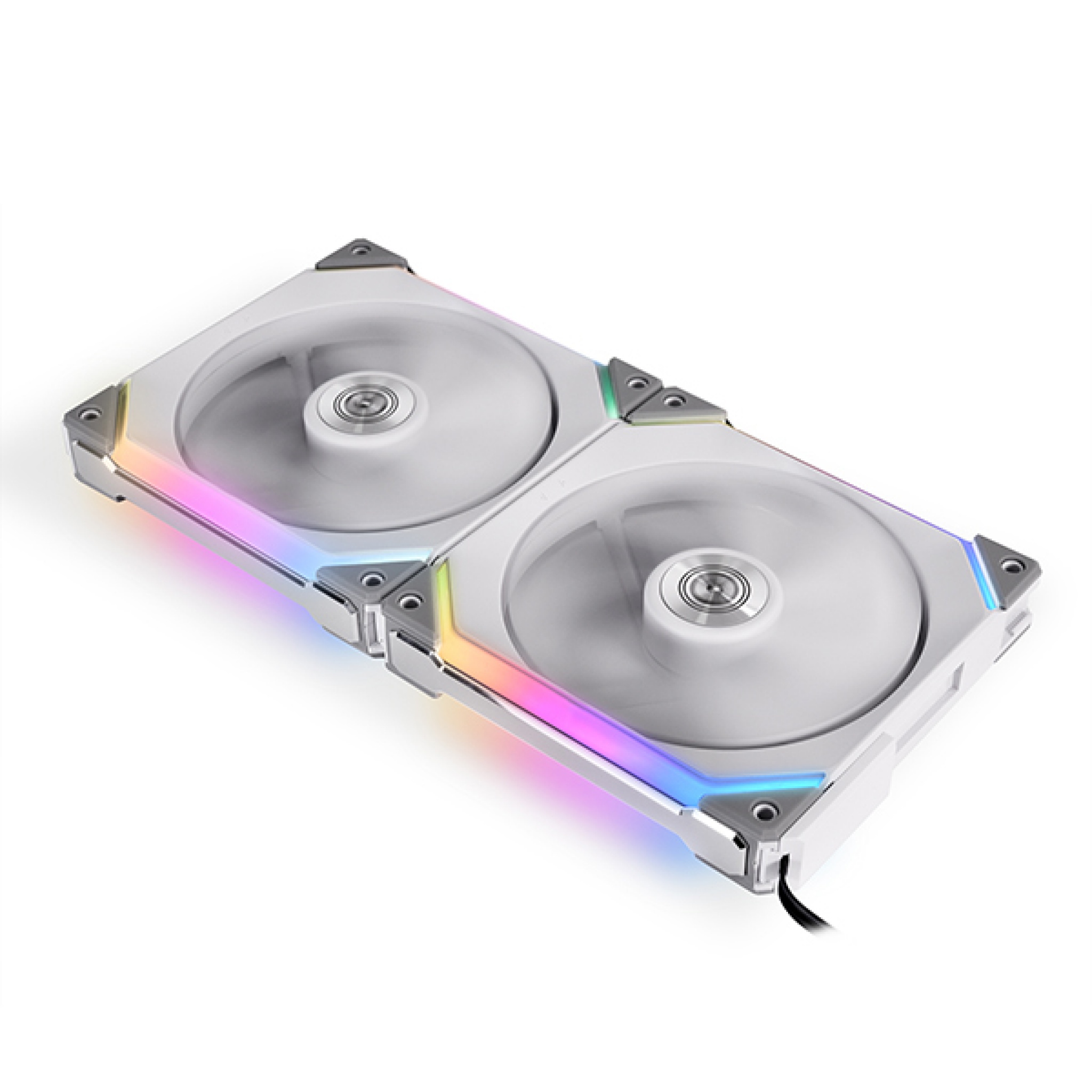 Lian Li UNI FAN SL140 RGB 2-Pack 140mm Computer Case Fans - White