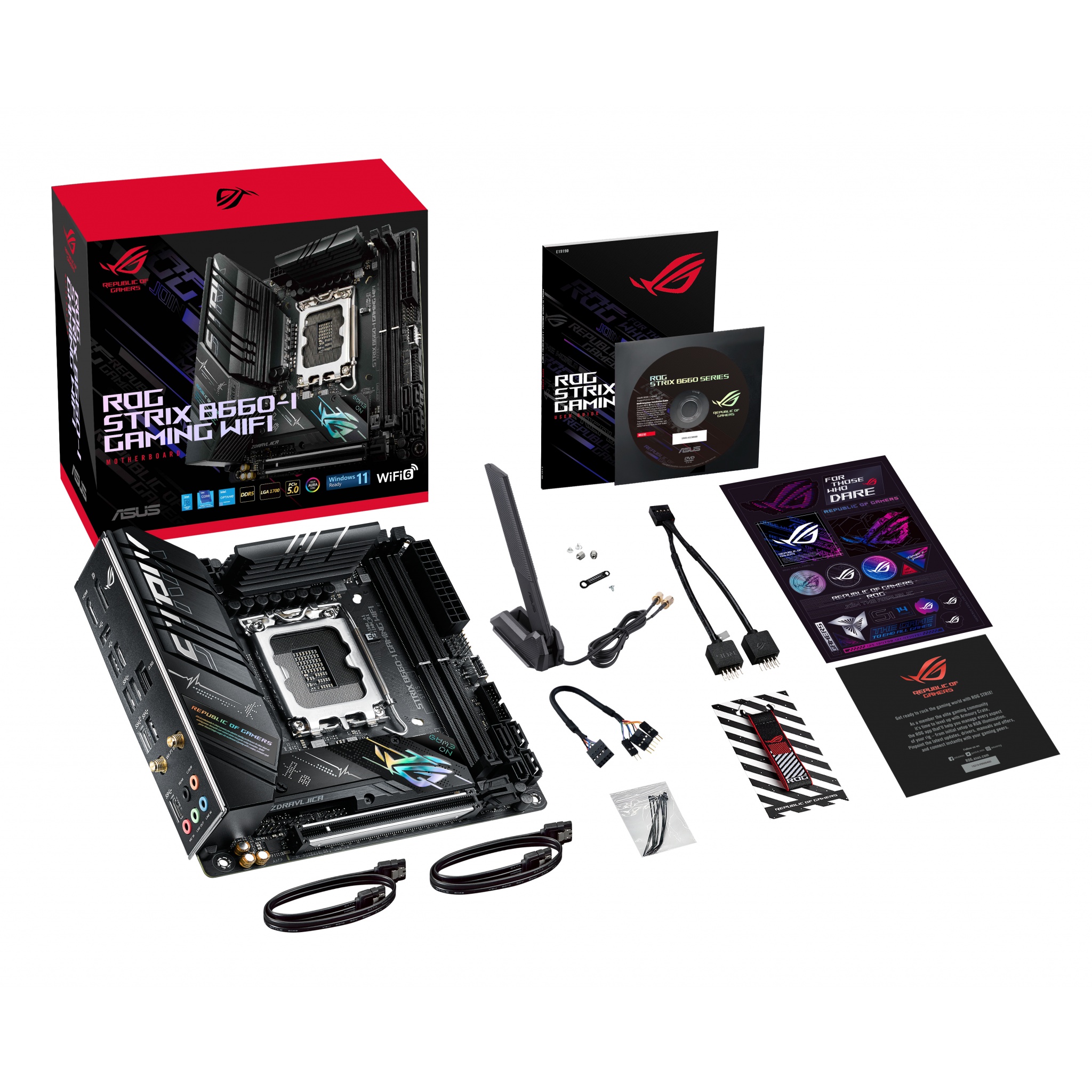ASUS ROG STRIX B660-I Gaming WIFI Intel LGA 1700 Mini ITX Motherboard