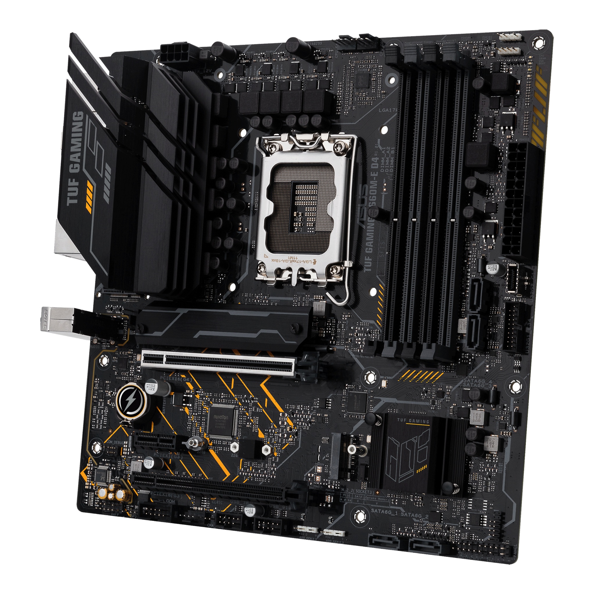 ASUS TUF Gaming B660M-E D4 Intel LGA 1700 Micro ATX DDR4 Motherboard