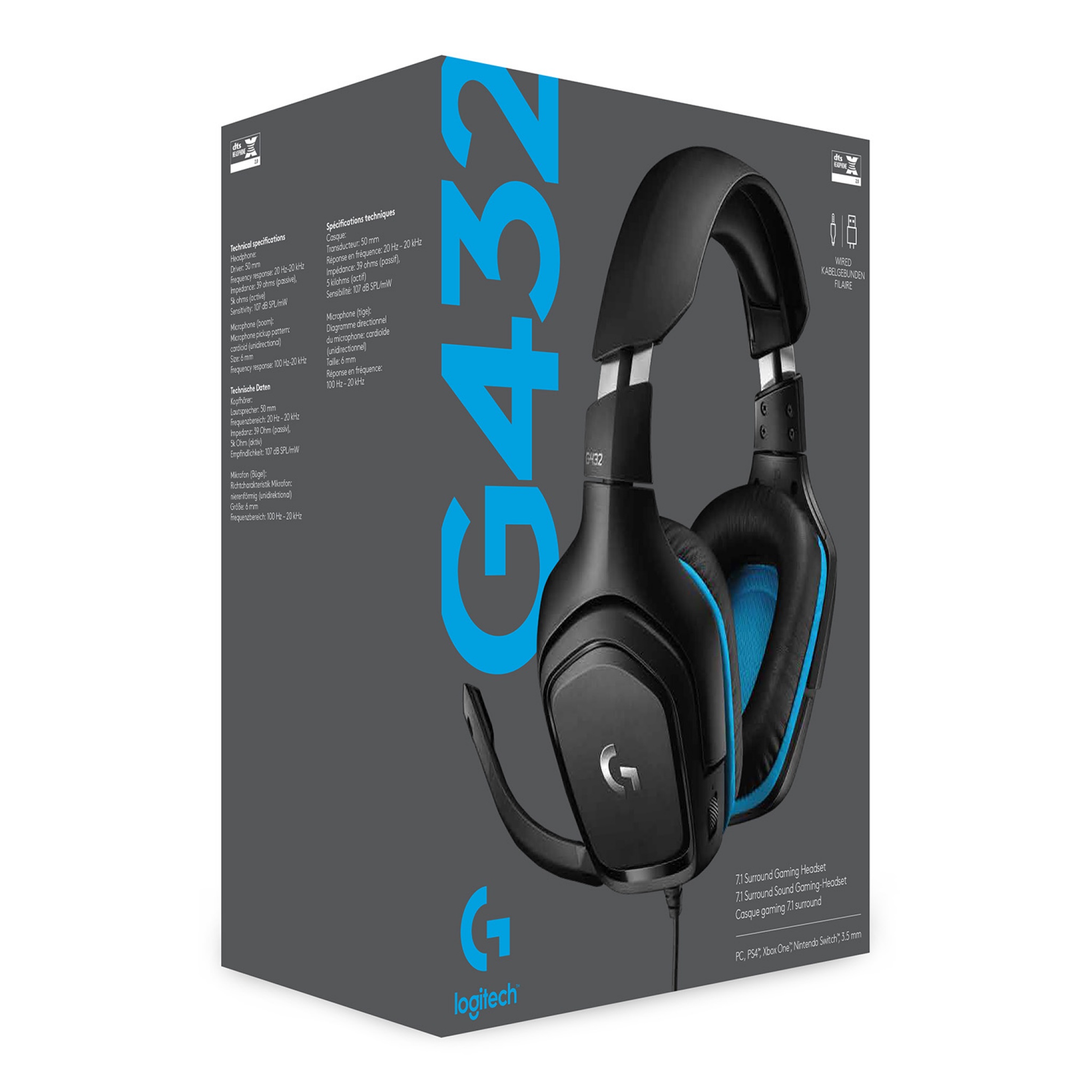 Logitech G432 Surround G431 Review Logitech® G432 Surround Sound