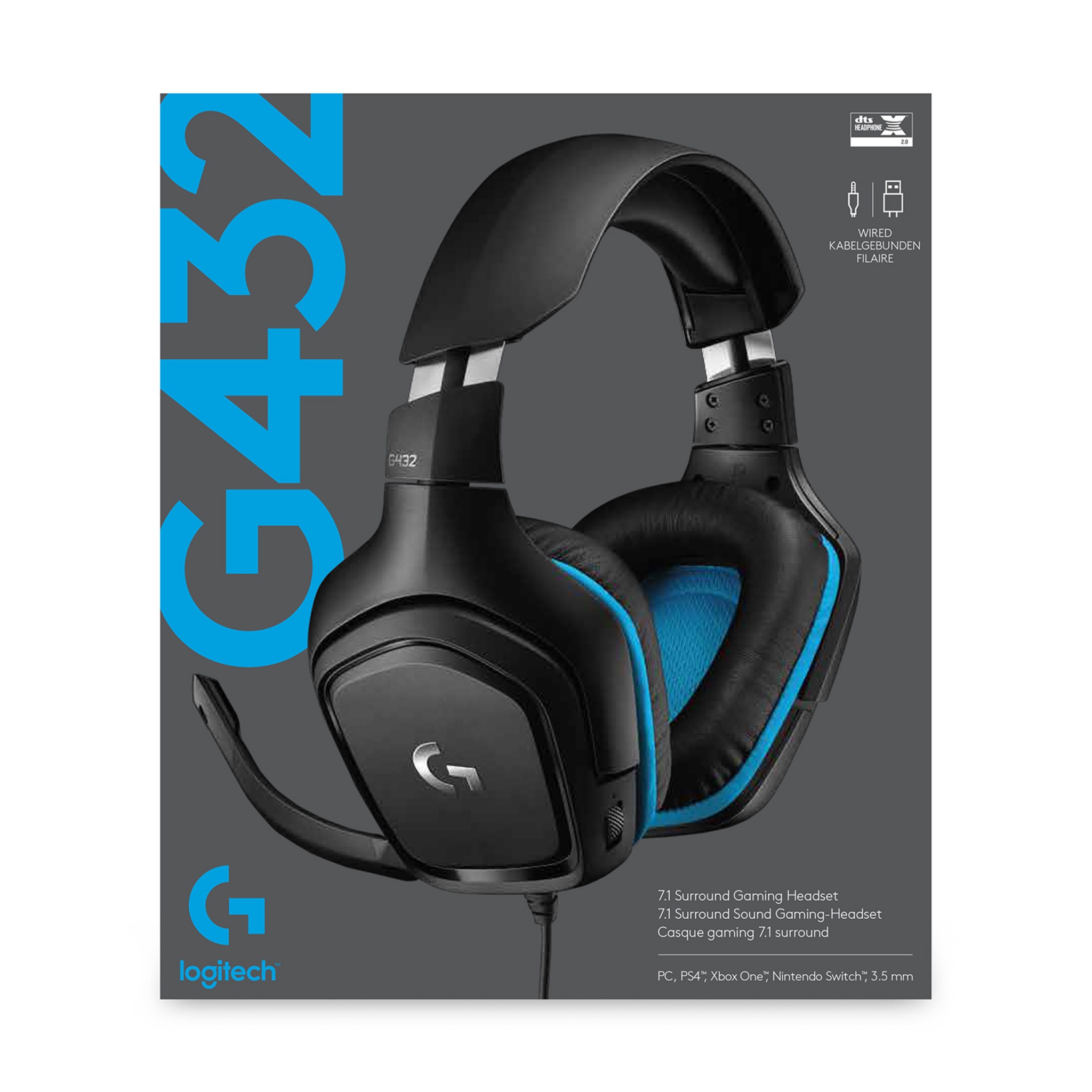 Logitech G G432 Surround Sound Wired Gaming Headset