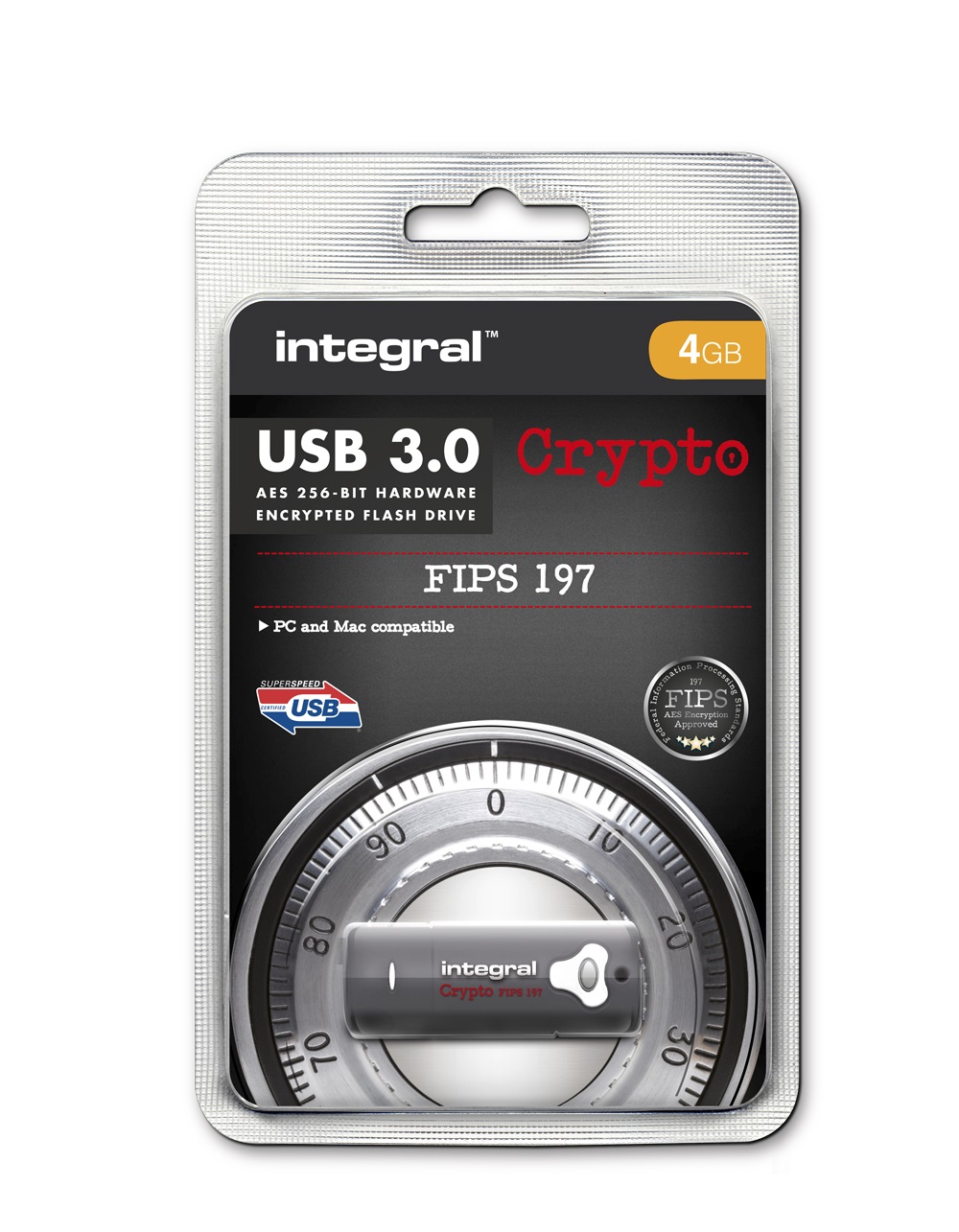 64gb Crypto Drive Fips Integral Crypto Dual 4GB 256 Bit Encrypted Secure USB  Drive PC Mac Memory Stick Crypto Drive USB 3.0
