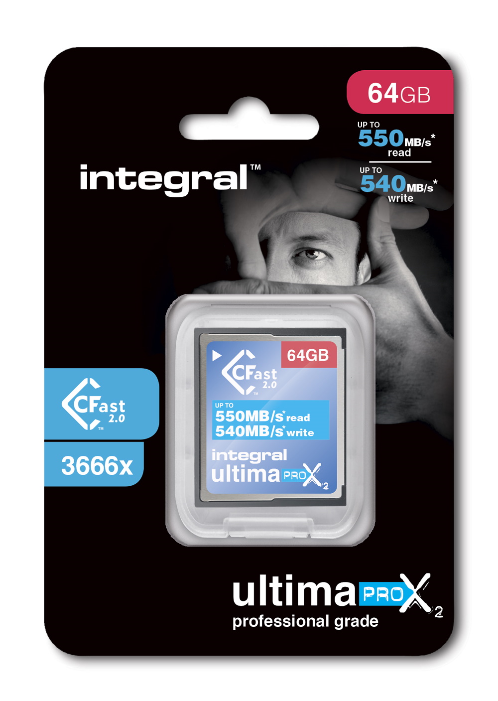 Integral 64GB 3666X Velocità Ultimapro x 2 Cdigiunare 2.0 Scheda. 