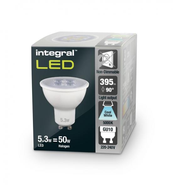 240V 3W GU10 Cool White LED Downlight Bulb - Ceiling Light, Energy Efficient, Bright White 3 thumbnail image