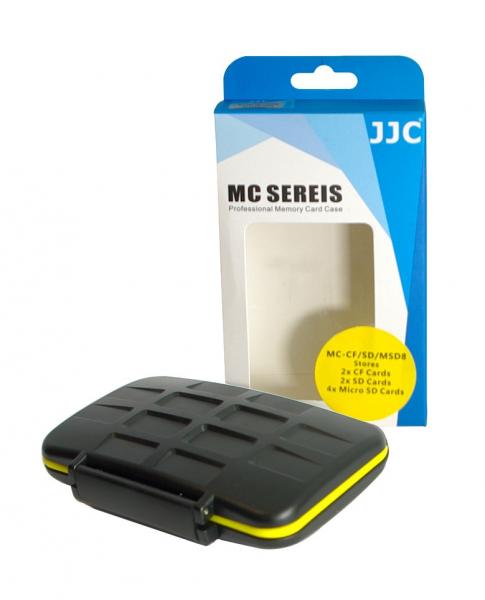 JJC MC-SDMSD12 Custodia rigida impermeabile per schede di memoria (SD x 4/8 x microSD