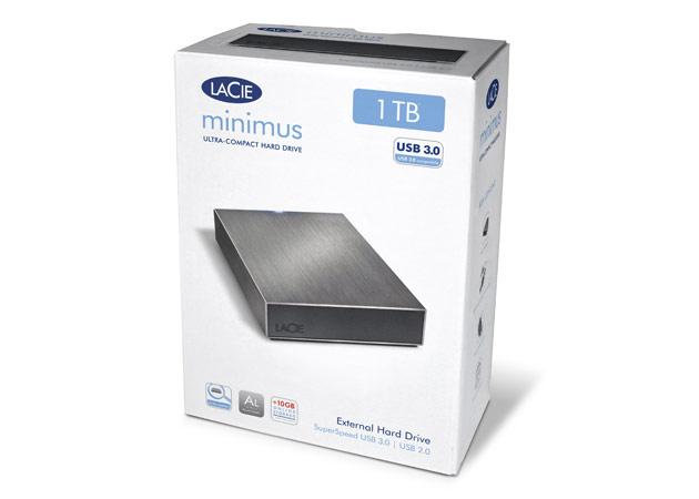 1TB LaCie Minimus USB3.0 Compact Aluminium Desktop Hard Drive