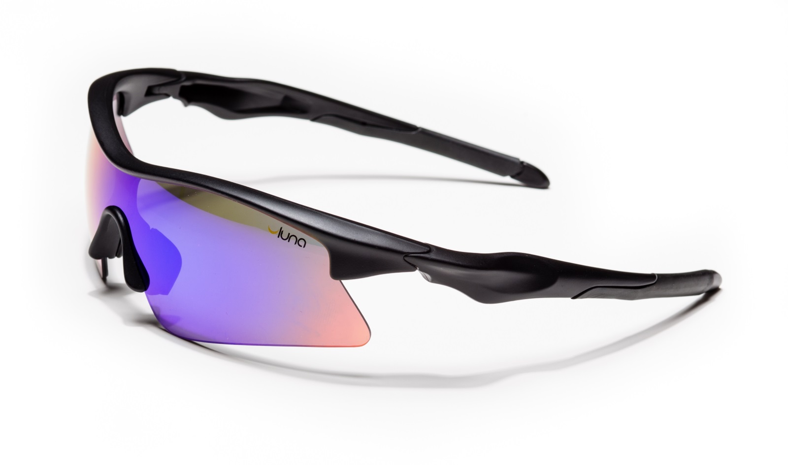 Luna Eclipse Running Cycling Sunglasses Hard Protective Case Aquamarine Lenses 