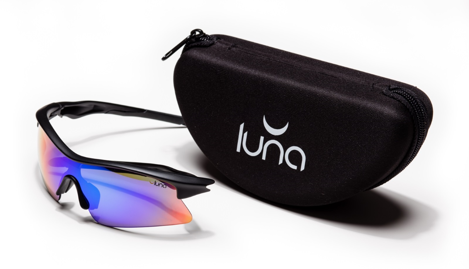 Luna Eclipse Running Cycling Sunglasses with Hard Protective Case