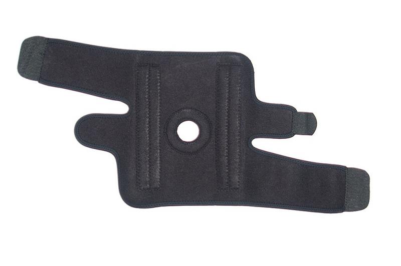One Size Black EyezOff Neoprene Knee Support Strap with Velcro Closing 
