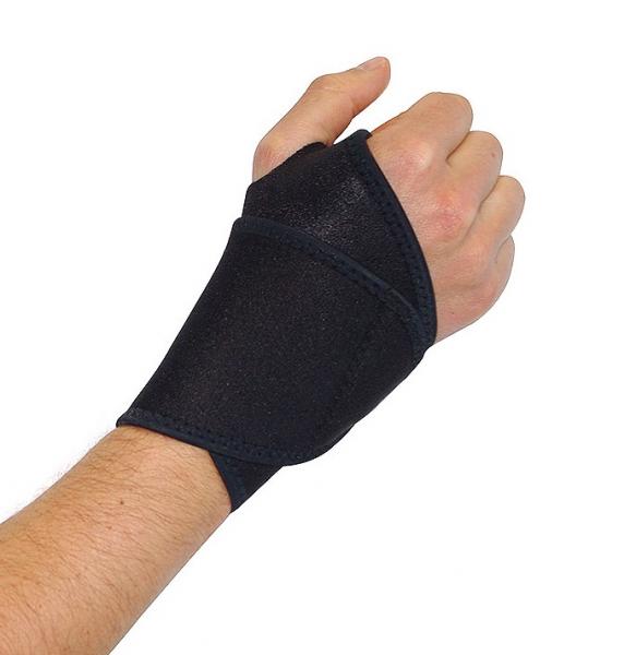 EyezOff Neoprene Wrist Wrap with Velcro Closing, One Size, Black