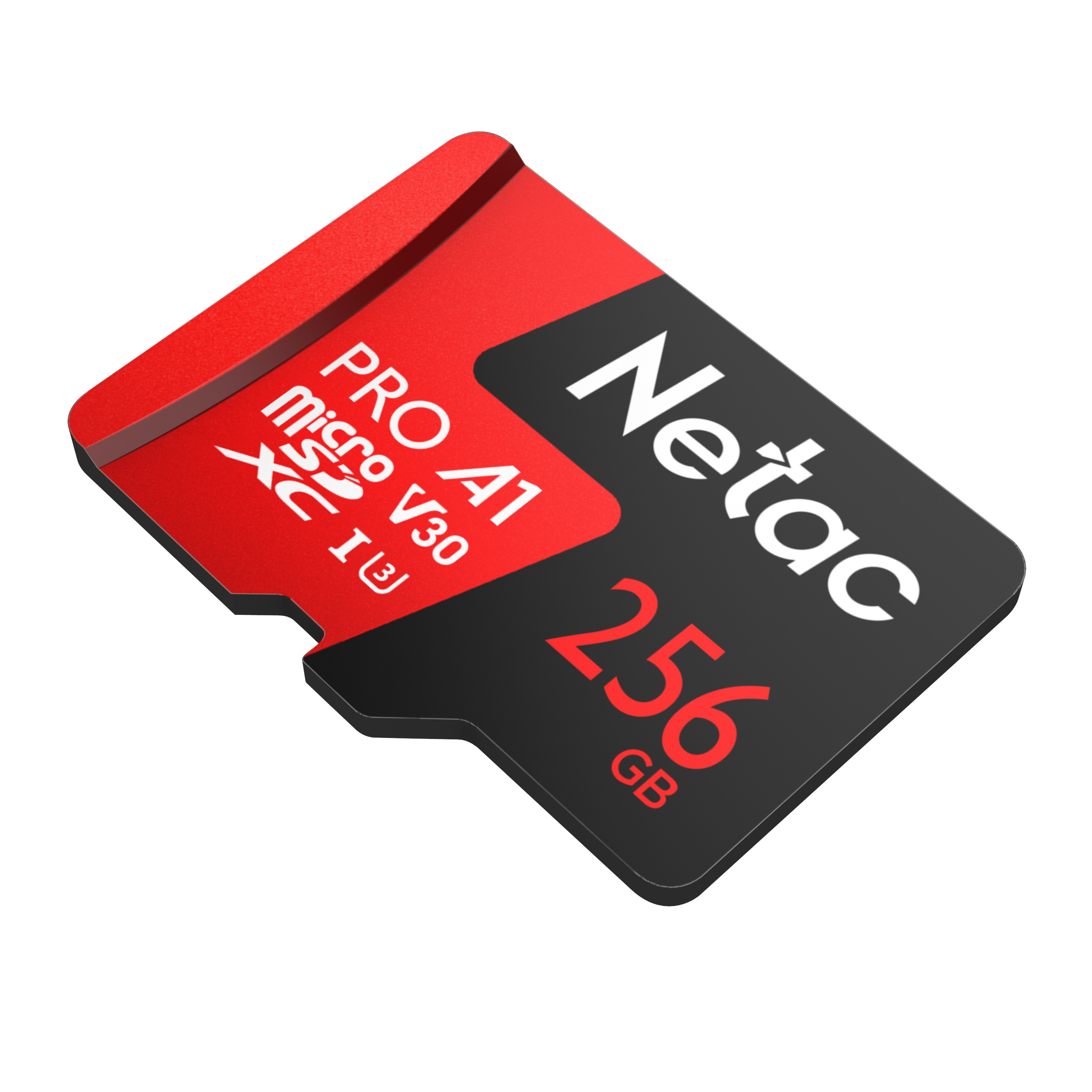 256GB Netac P500 Pro microSDXC CL10 UHSI U3 V30 A1 Memory Card w/ SD Adapter