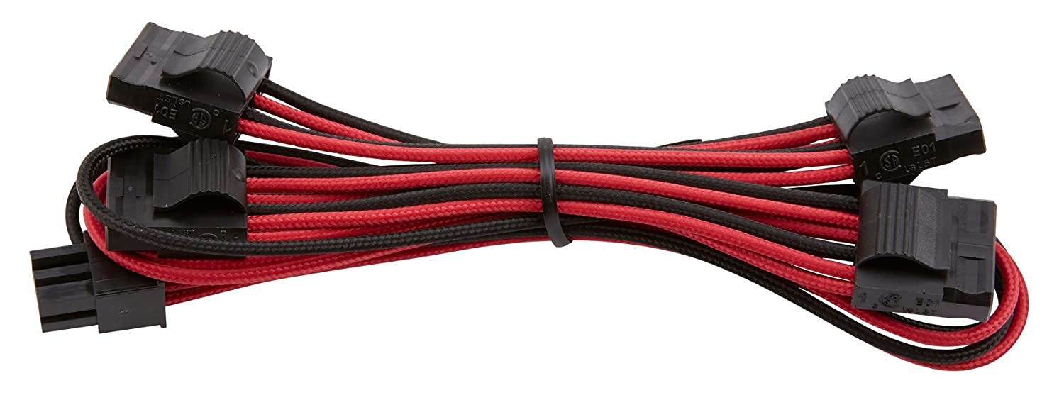2.4FT Corsair Internal Power Cable Red