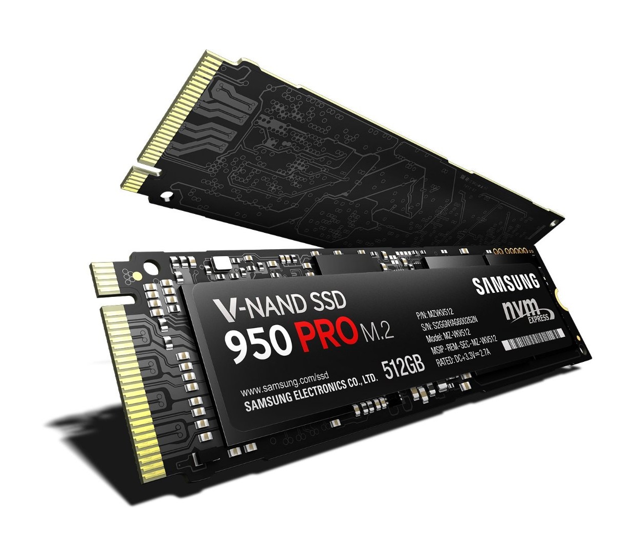 512GB Samsung 950 PRO M.2 PCIe NVMe Internal Solid State SSD