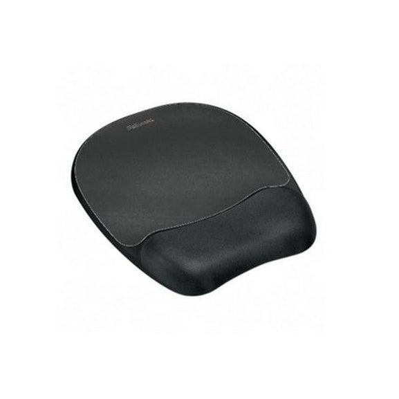 Fellowes Memory Foam Mouse Pad with Wrist Pillow Black