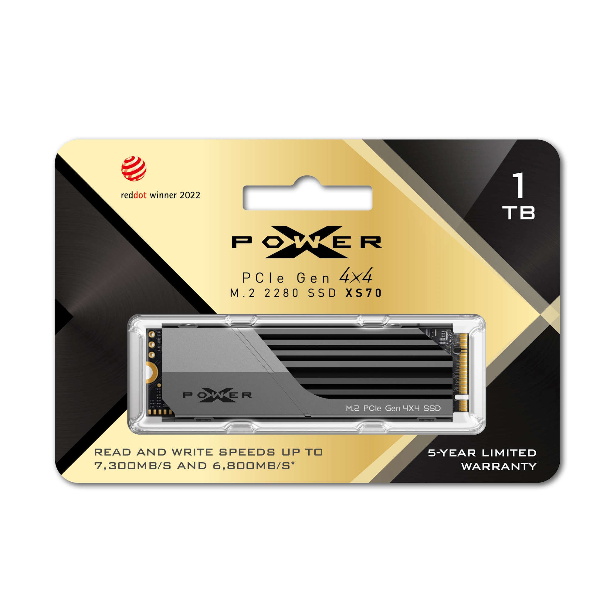 1TB Silicon Power XS70 PCIe Gen 4x4 M.2 2280 Internal SSD With 