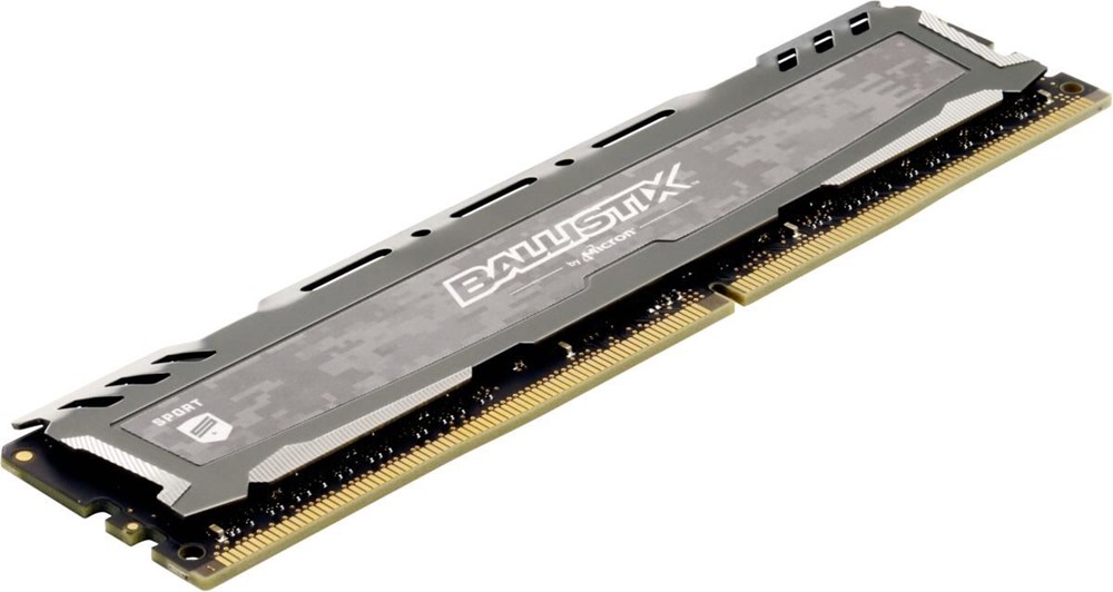 Memoria RAM de 8 GB CL16 PC4-25600 Single Rank x8 DIMM Rojo Ballistix Sport LT BLS8G4D32AESEK 288-Pin 3200 MT/s 