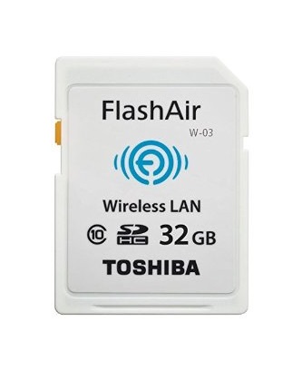 32GB Toshiba FlashAir W-03 Wi-Fi Wireless LAN SD Card SDHC CL10