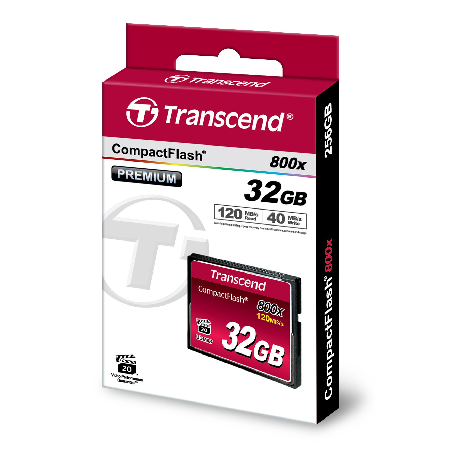 32GB Transcend 800X CompactFlash Memory Card 120MB/sec