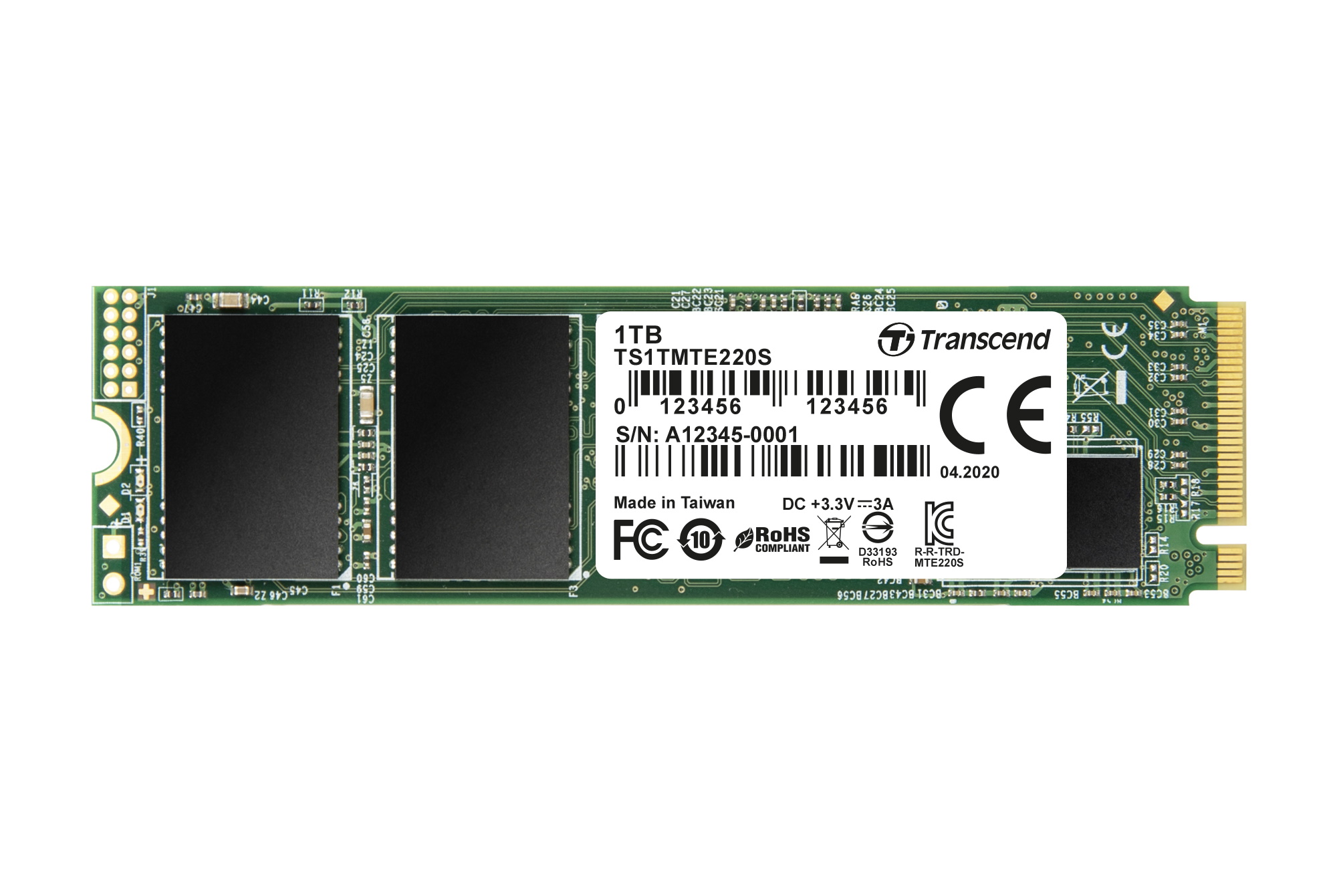 1TB PCIe Gen3x4 NVMe M.2 2280 TLC SSD | MemoryC