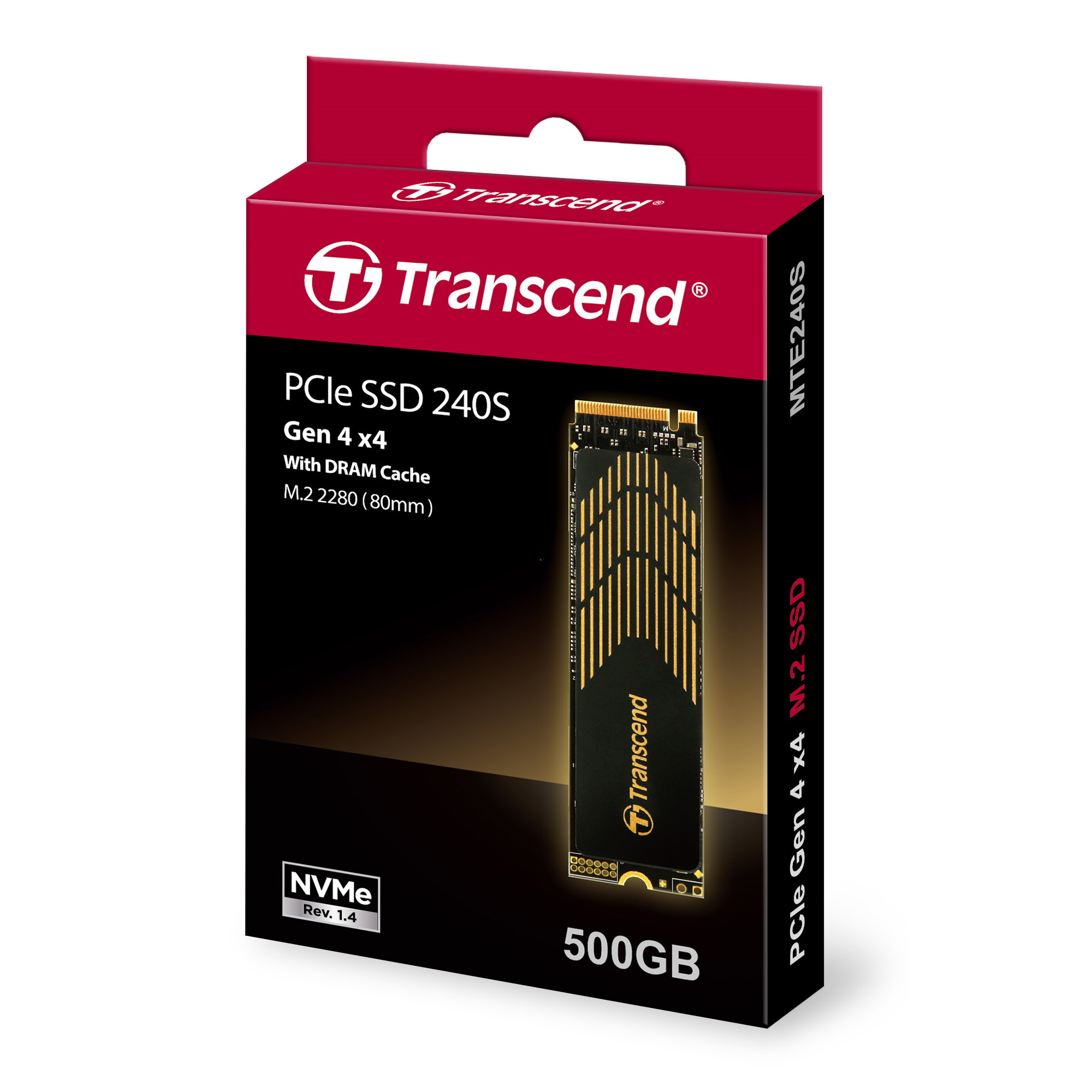 500GB Transcend M.2 2280 PCIe Gen4 x4 NVMe SSD 240S