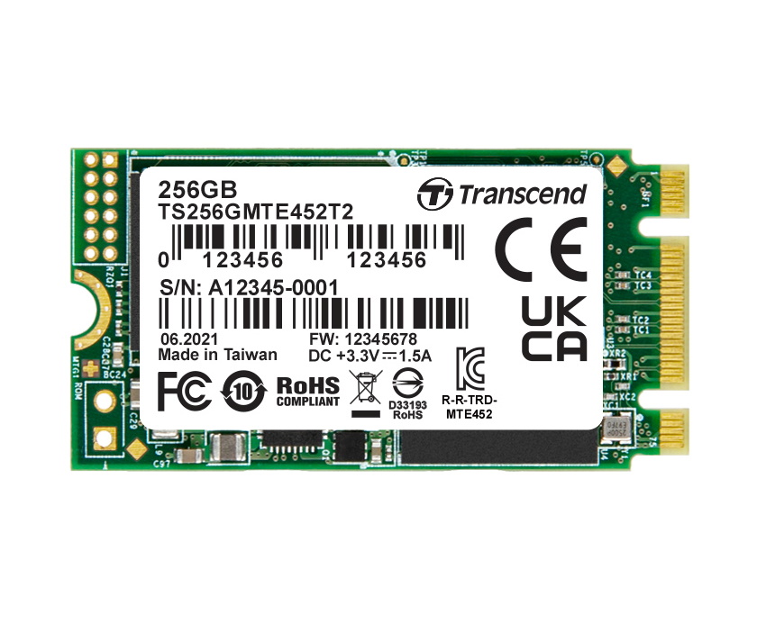 mærke Army pave Transcend MTE452T | 256GB SSD (M.2 2242 PCIe, Gen3, TLC)