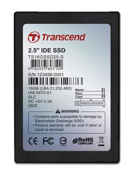 16GB Transcend 2.5" IDE Internal SSD Solid State Disk (SLC