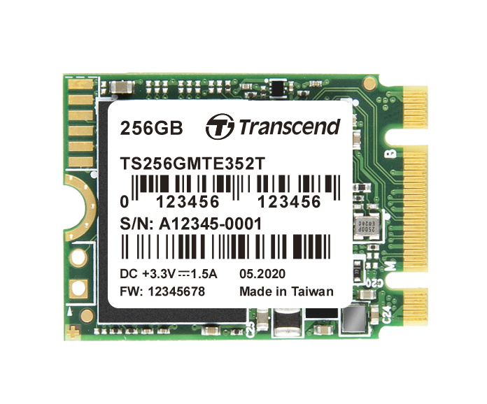 sikkert røveri fryser 256GB Transcend M.2 PCIe NVMe Gen3x2 2230 Internal SSD