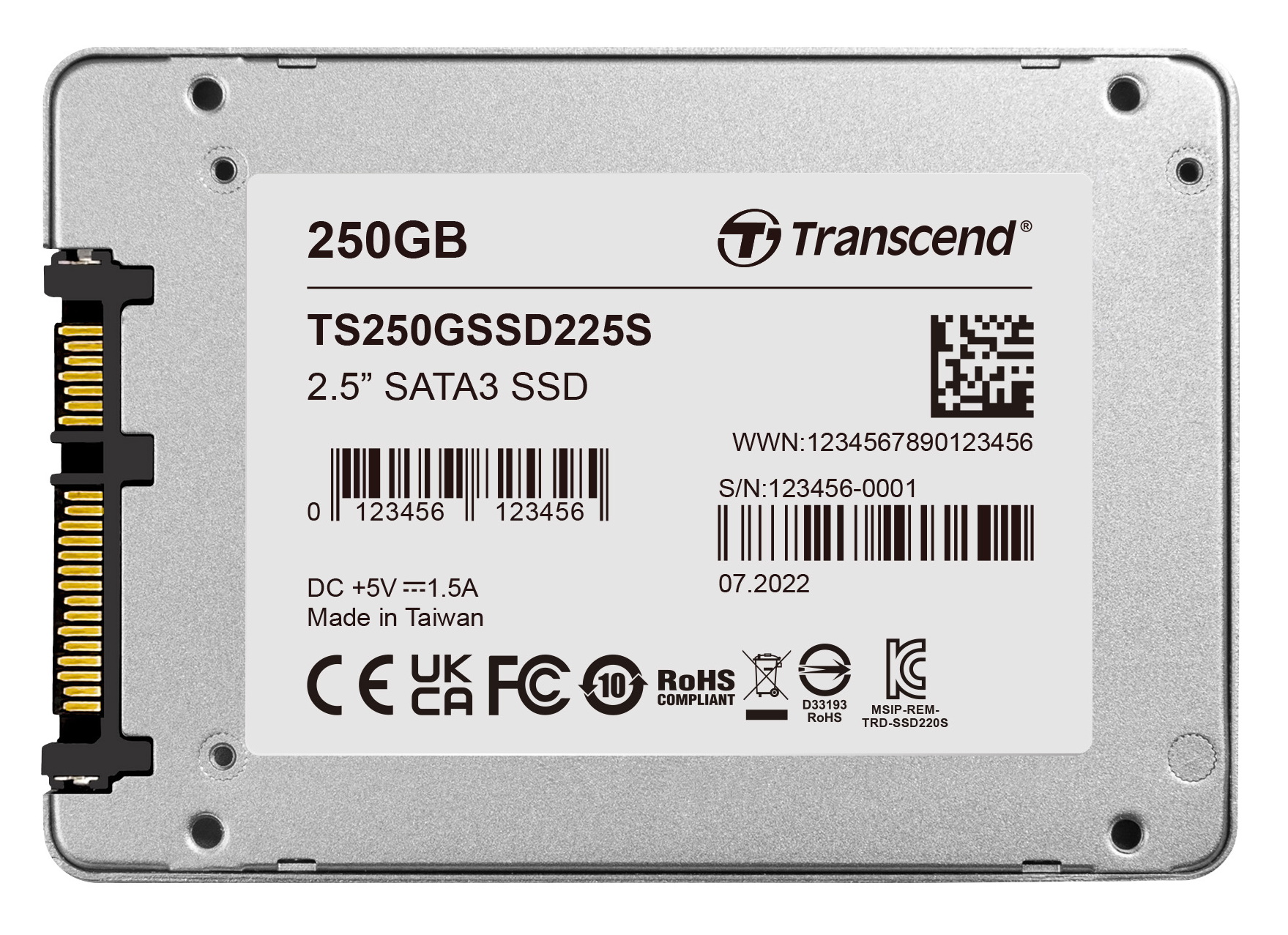 250GB Transcend SATA 6Gb/s SSD Solid State Disk