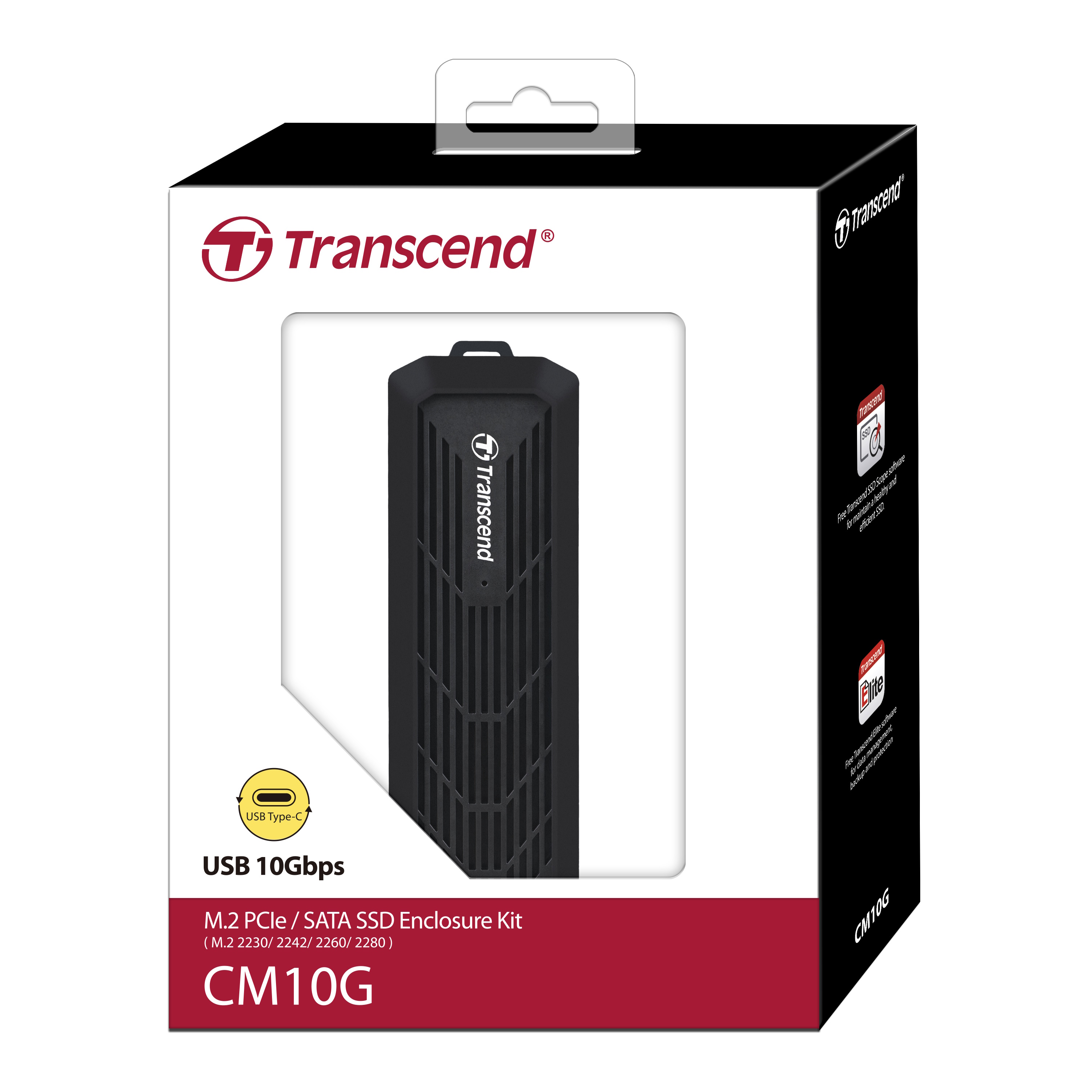 Transcend CM10G PCIe SATA SSD Enclosure Kit 2230/2242