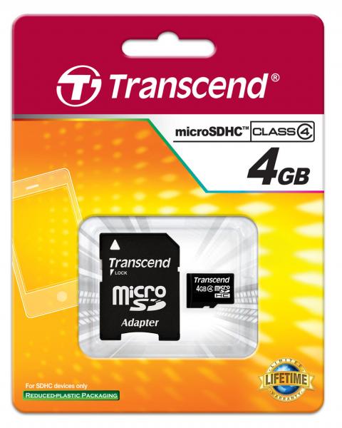 Adapter Card with SD 4GB microSD 