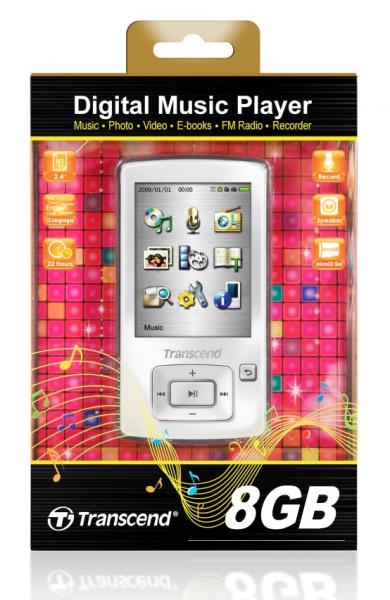 8GB Transcend T.Sonic 860 MP3 player with Radio, Voice Recorder