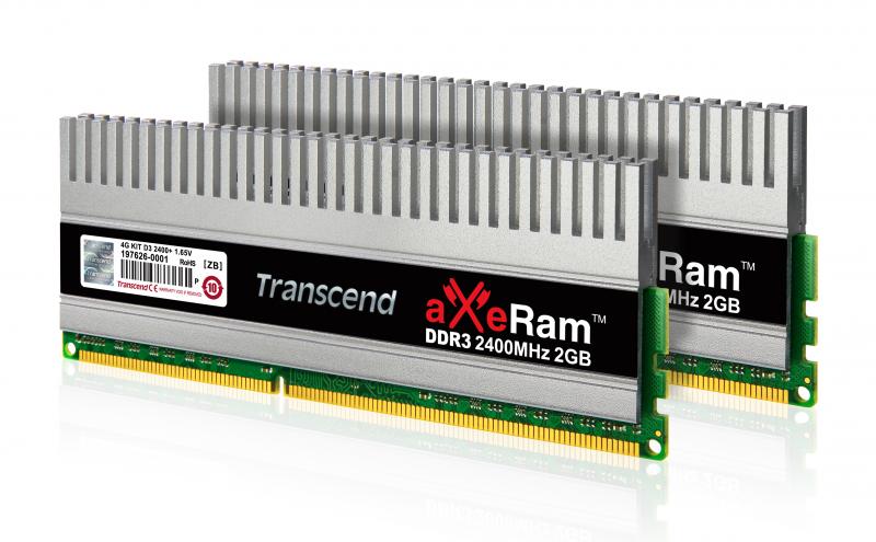 4GB Transcend aXeRam DDR3 2400MHz PC3-19200 CL11 Dual Channel kit
