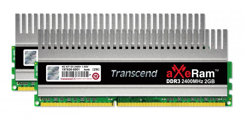 4GB Transcend aXeRam DDR3 2400MHz PC3-19200 CL11 Dual Channel kit