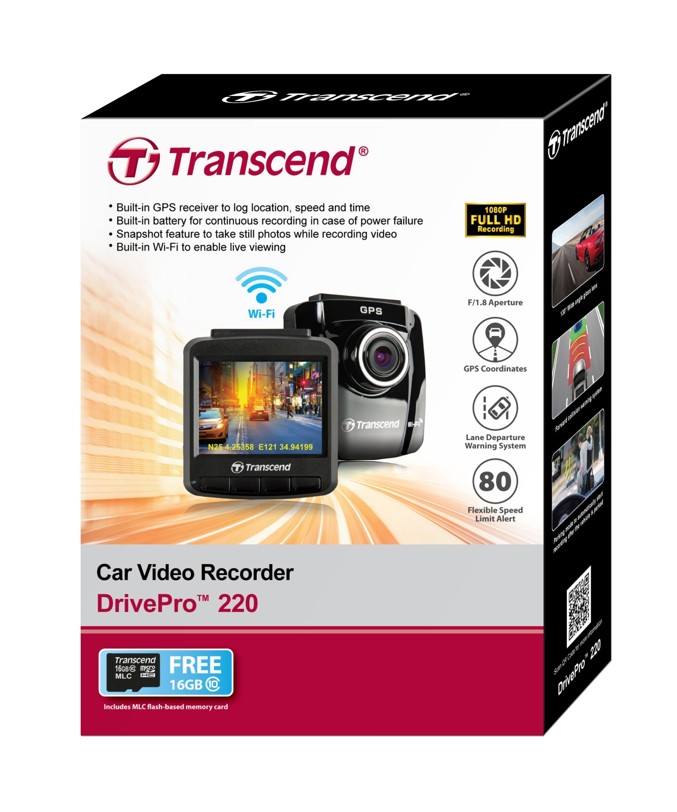Transcend トランセンド ドライブレコーダー Transcend DrivePro200 