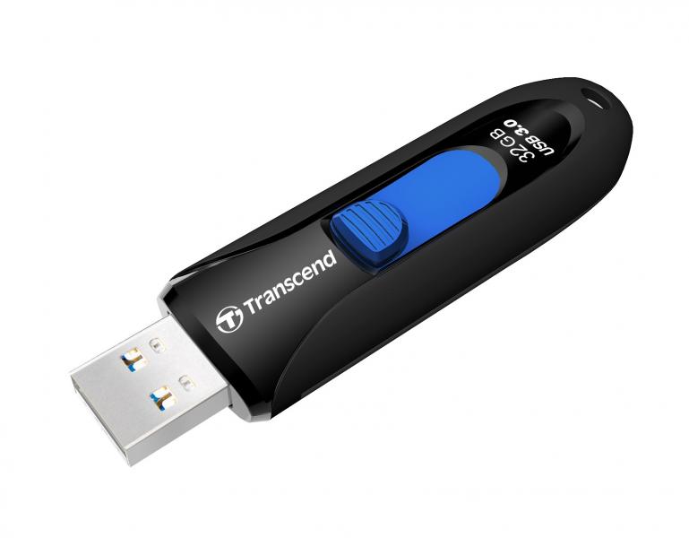 32GB Transcend JetFlash 790 USB3.0 Flash Drive - up to 90MB/sec - Retractable USB Connector