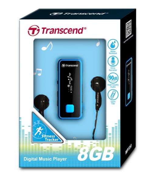 Transcend MP350 デジタル音楽プレーヤー 8GB 新品 8GB Transcend Digital Music Player and FM Radio MP350 (Black/Blue)