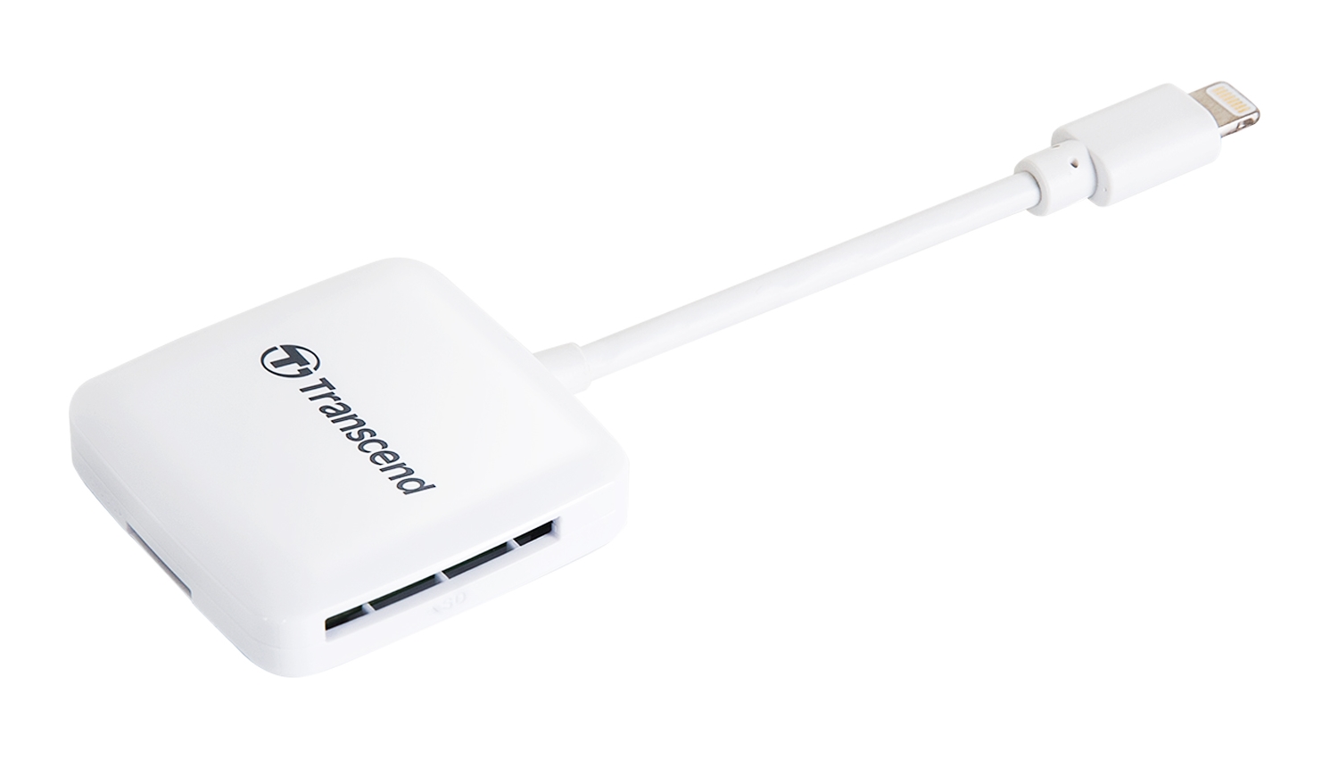 Transcend RDA2W Memory Card Reader with Lightning Connector (SD and microSD  Slots)