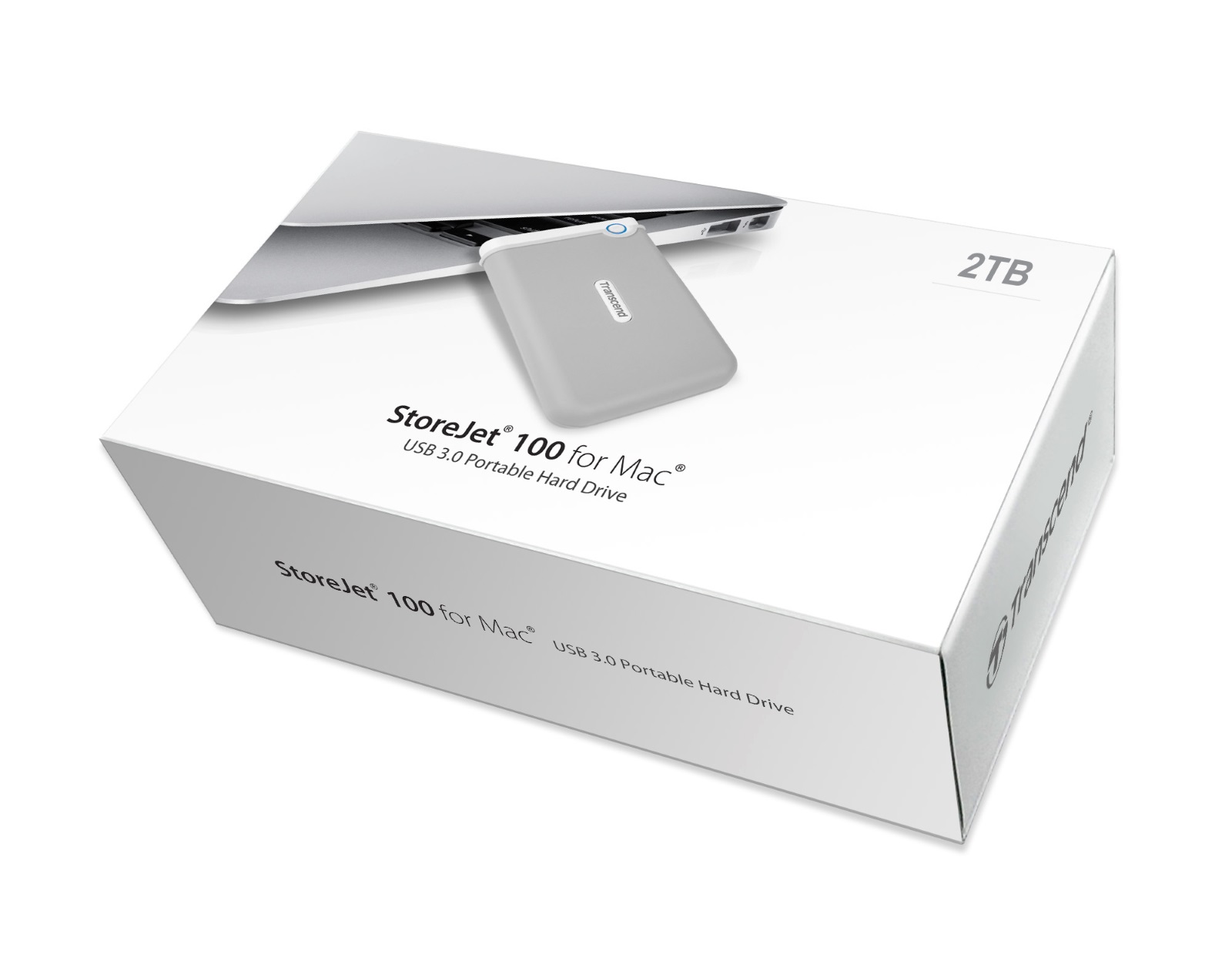 2TB Transcend StoreJet 100 Portable HDD for Mac USB3.0 Interface