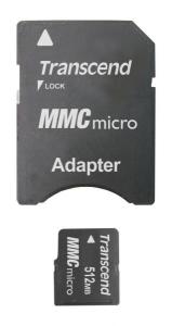 Mmc Speed 512Mb Transcend MMCmicro MultiMedia card