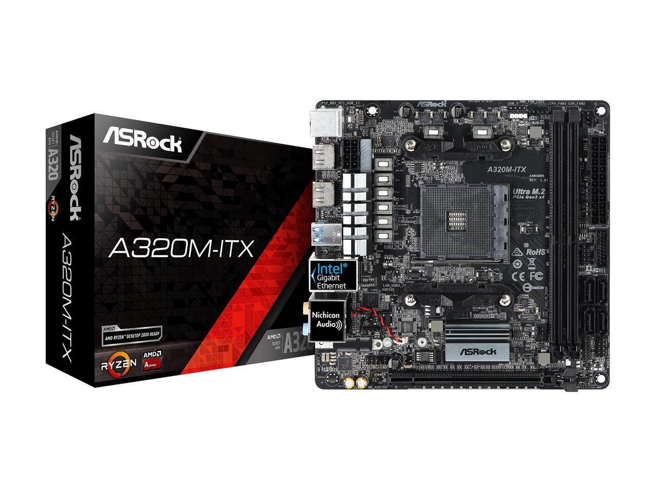 Asrock AMD A320 AM4 Mini ITX DDR4 Motherboard