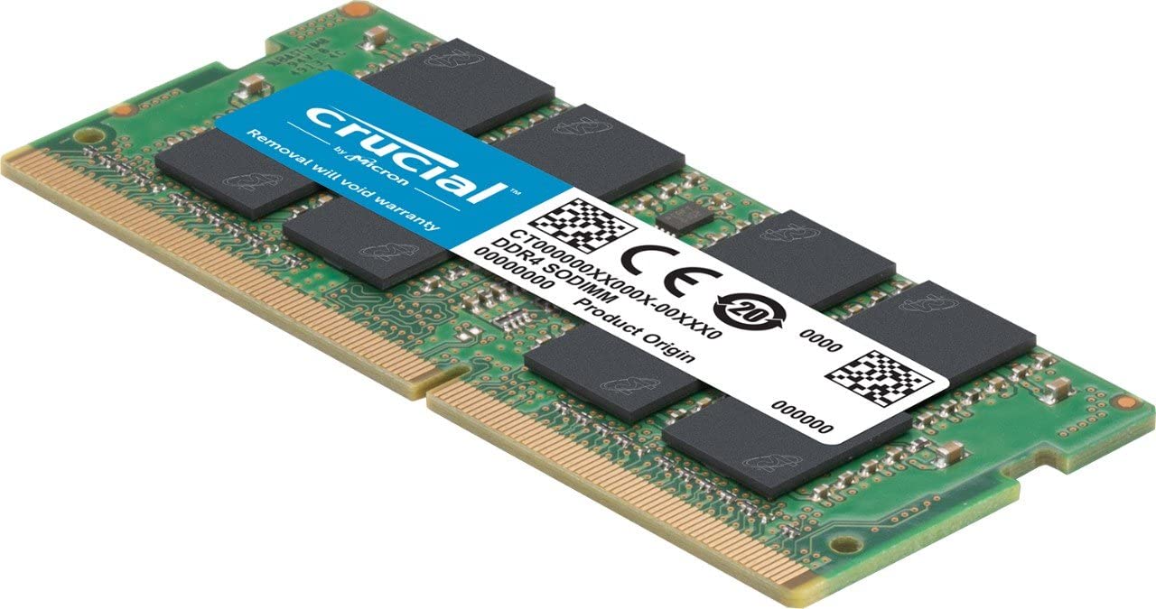 16GB Crucial 2666MHz PC4-21300 CL19 1.2V DDR4 SO-DIMM Memory Module
